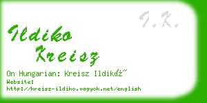 ildiko kreisz business card